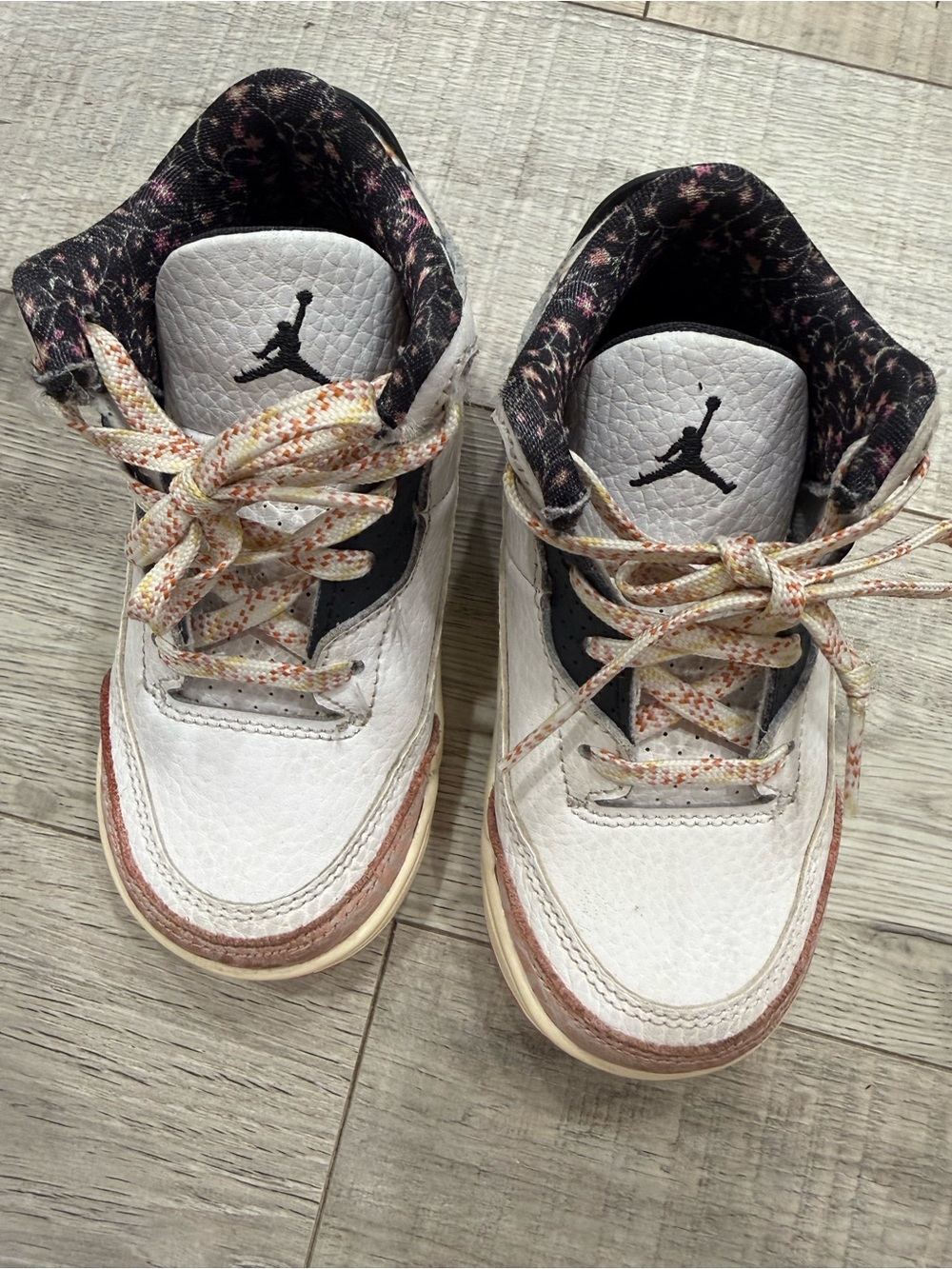 Nike Kids White and Pink Accent High-Top Sneakers